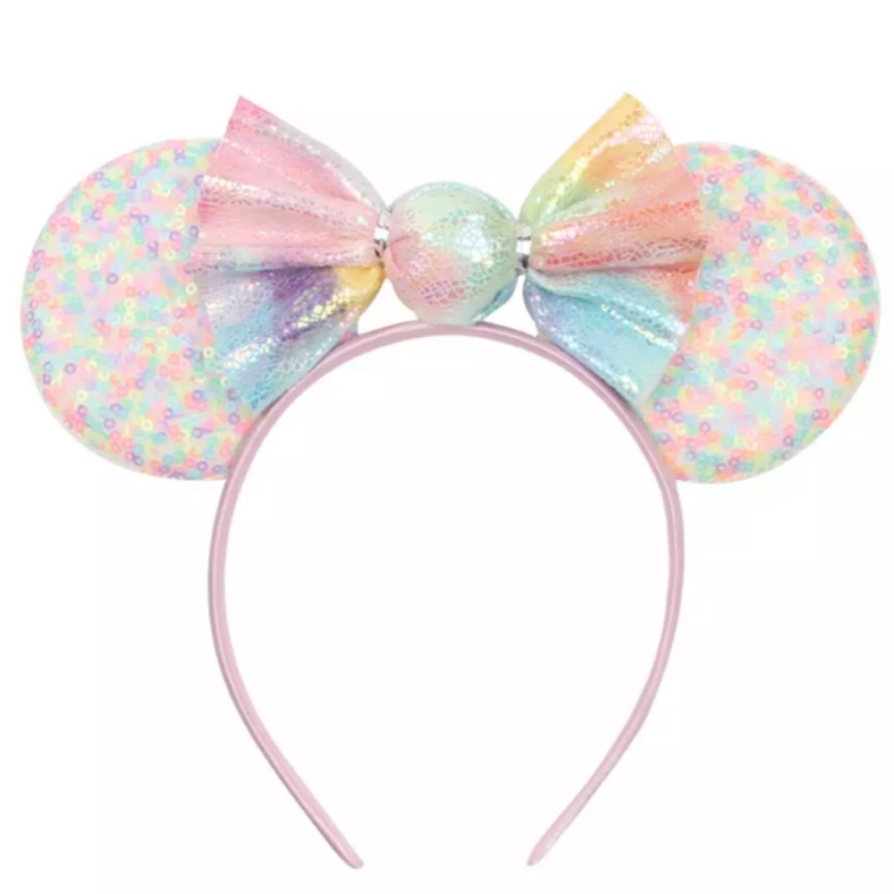 Minnie Mouse Confetti Sequin Headband & Candy Bow - Picture 1 of 13